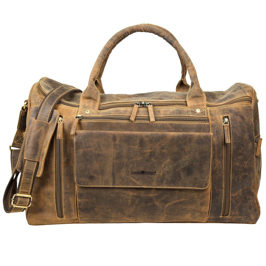 Green Burry Reisetasche 1736, Reisetasche Braun, Braun
