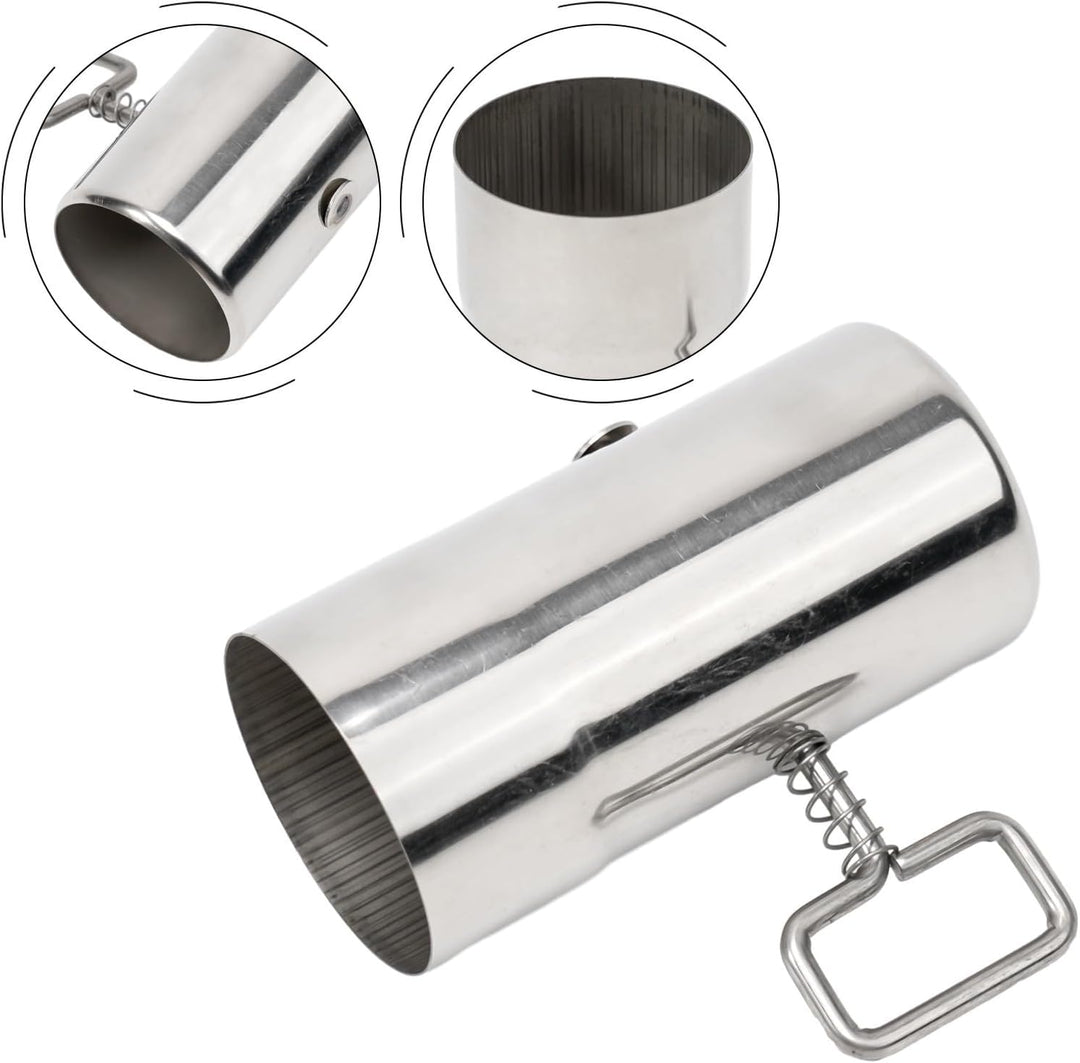 Ofenrohr für den Aussenbereich, 60 mm Edelstahl-Kaminrohr mit verstellbarem Dämpfer, Outdoor-Ofen, K