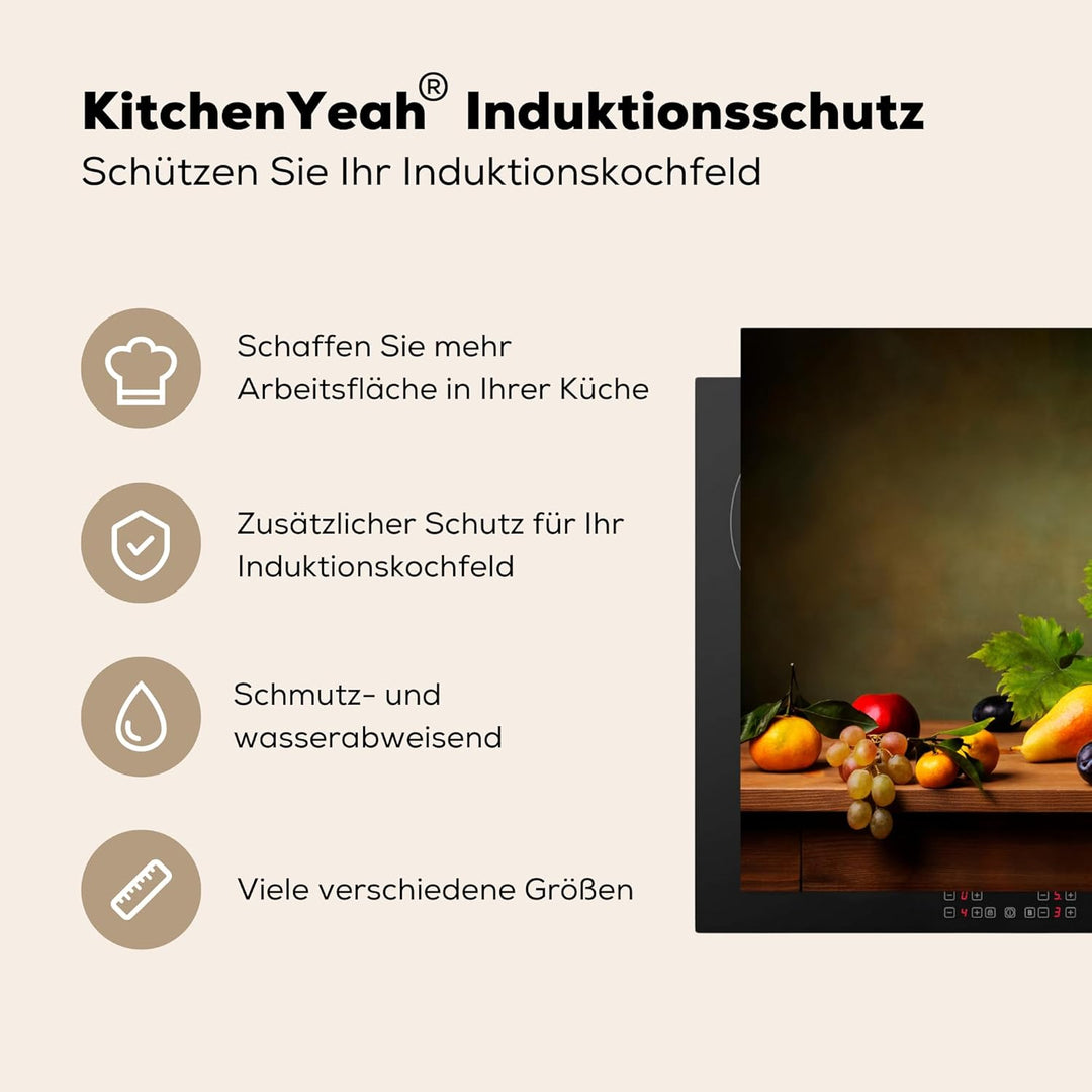 KitchenYeah© Herdabdeckplatte Einteilig Herdabdeckung Abdeckplatte für Ceranfeld Abdeckung Induktion