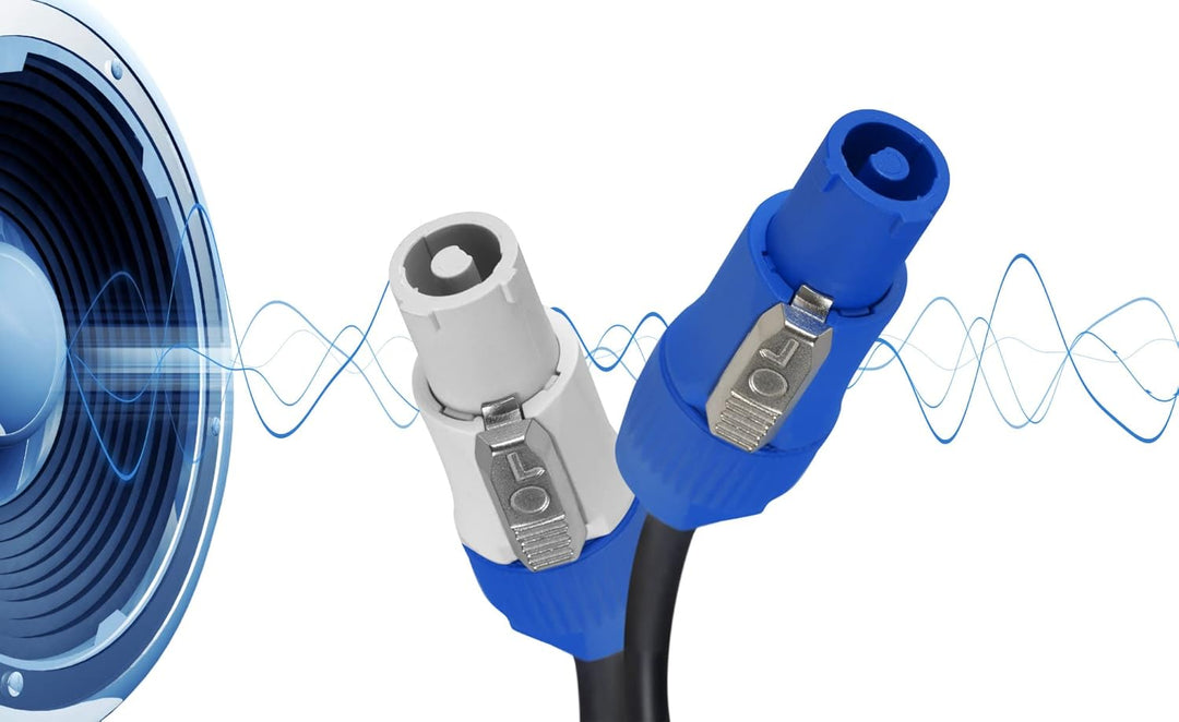 Pronomic Power Twist 1 Stromkabel - 5 Kabel zur Stromversorgung von Aktiv-Lautsprechern und Scheinwe