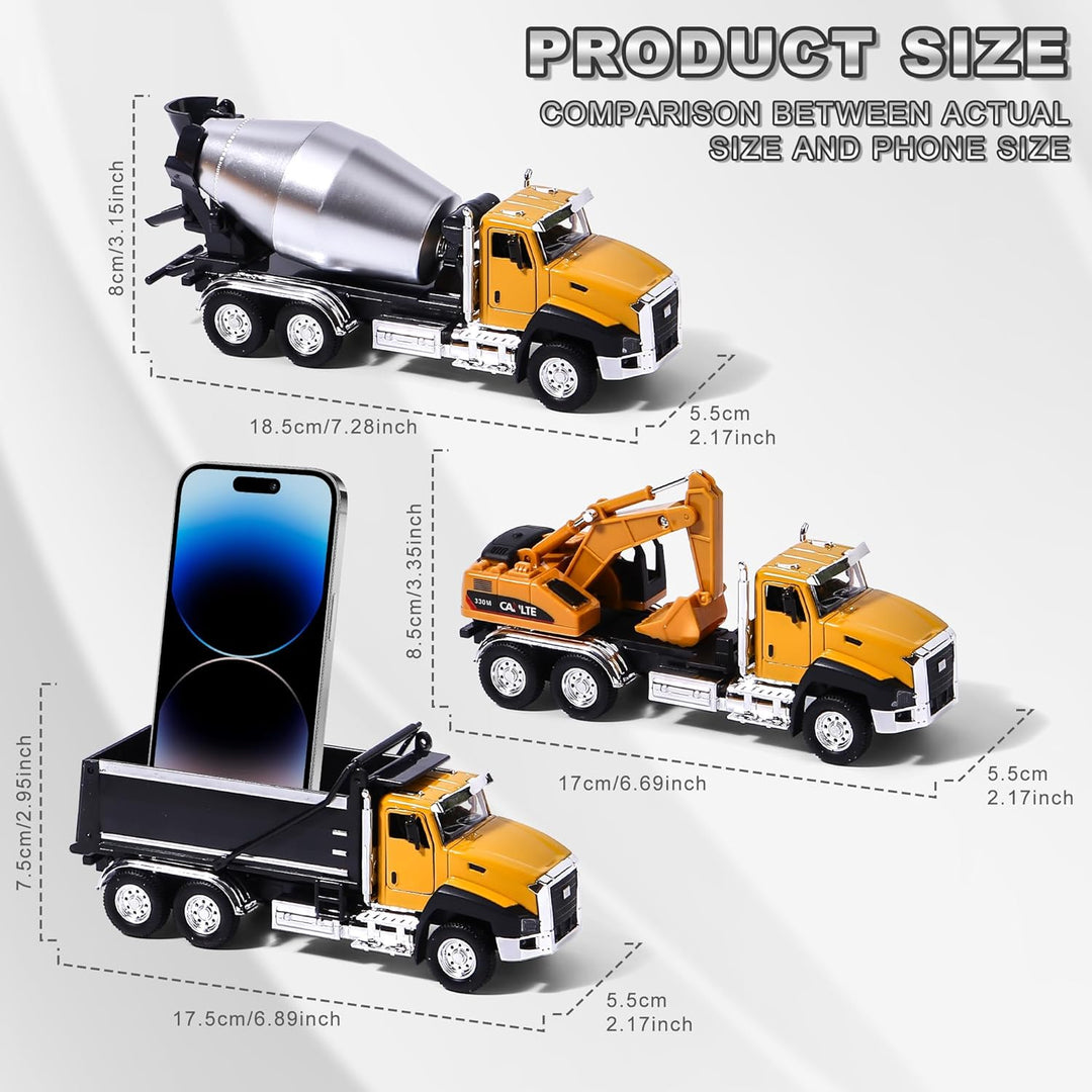 1/50 Ratio die-Casting Engineering Construction Vehicle, Mixer Truck, Alloy Collection Model Car, Bo