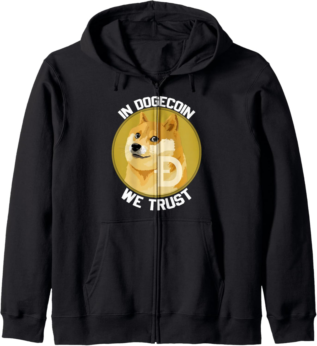 In Dogecoin vertrauen wir der Kryptowährung Kapuzenjacke