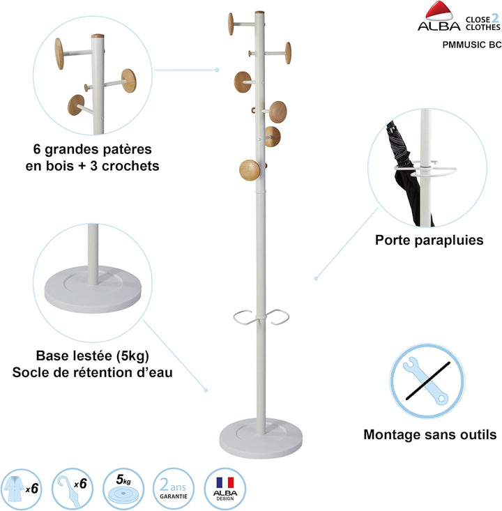 Alba Coat Stand, One Size