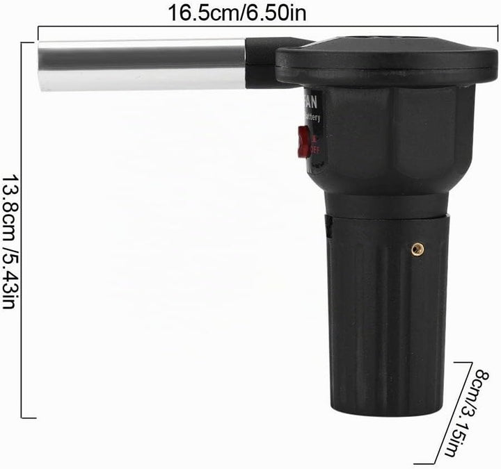 Fdit Grillgebläse, tragbarer Grillventilator, zuverlässiger Grillventilator, leichte Batterie zum Gr
