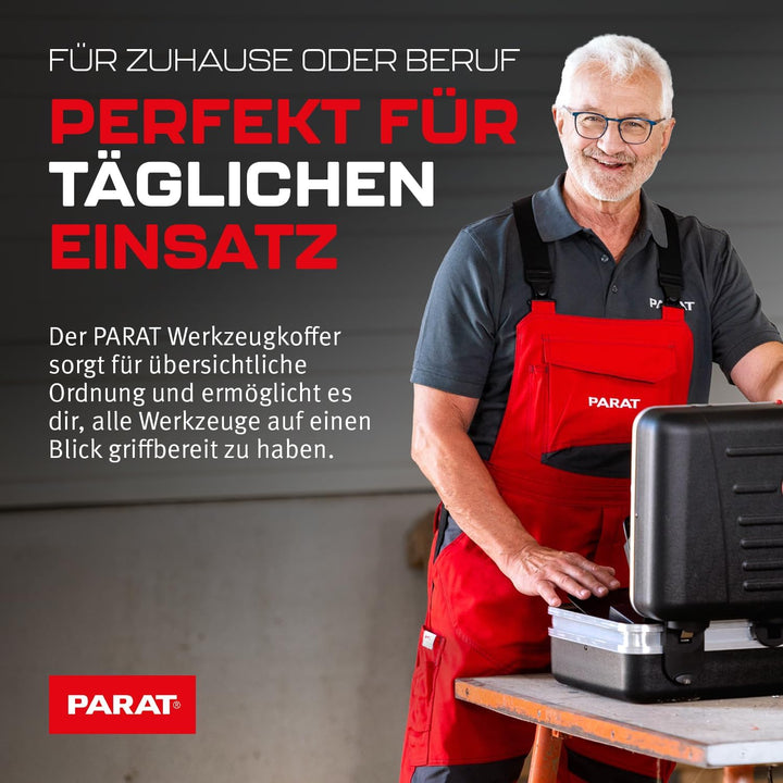 PARAT CLASSIC Plus CP-7 | Werkzeugkoffer leer | Für 51 Werkzeuge | Inkl. BASIC Roll-Up Case 8 | Hand