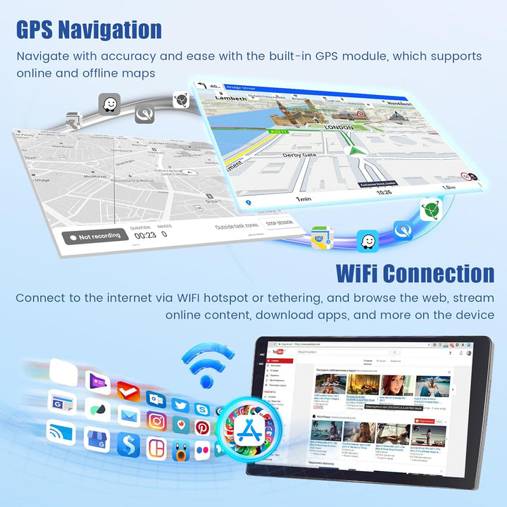 [4G+64G] Inefala Android 15 Autoradio für Toyota RAV4 2007-2012 mit Wireless Carplay Android Auto, 9