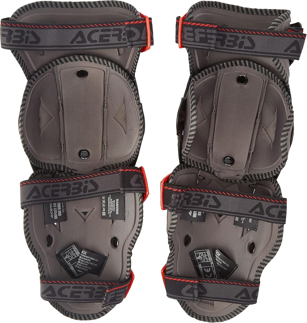 Acerbis Impact EVO Knie- / Schienbeinschoner, Schwarz/Rot