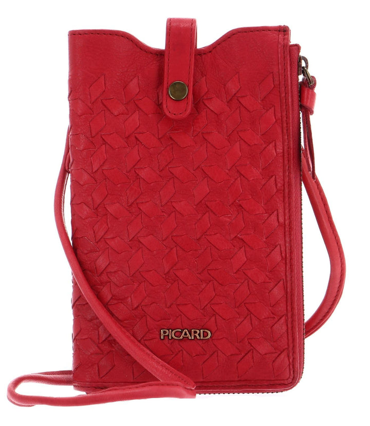 Picard Lara 1 Handytasche Leder 10 cm Rot, Rot