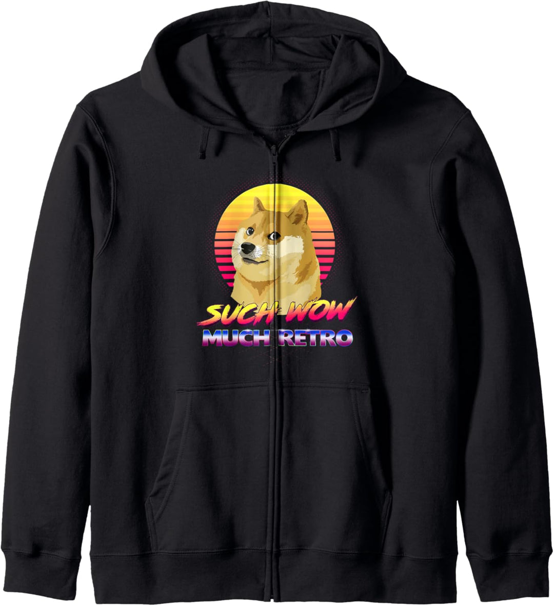 Such Wow Much Retro Doge Internet Meme Kapuzenjacke