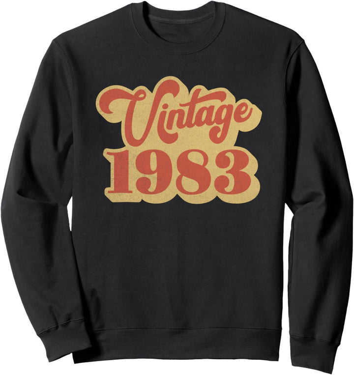 37 Jahre Alte Geschenke Vintage 1983 37 Geburtstag Sweatshirt
