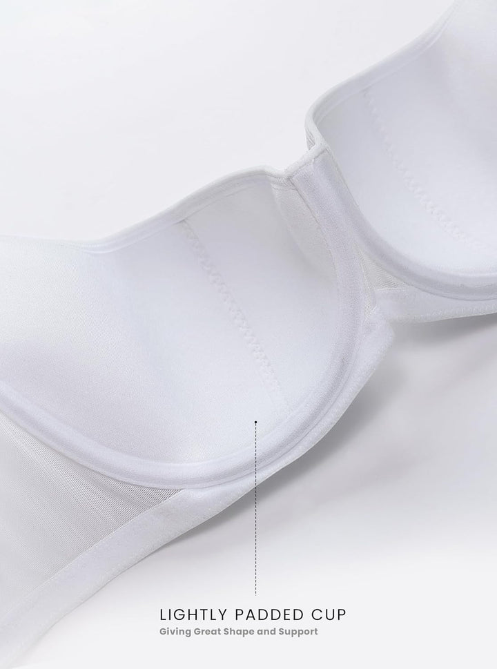 DOBREVA Damen Balconette BH Dirndl Bügel Spitzen BH Unterstützung Sexy Leicht Gepolstert Grosse Grös