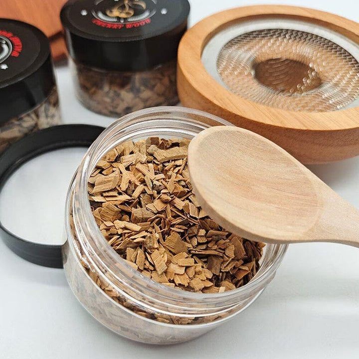 Cocktail -Raucher -kit Bourbon Whisky Holz Geräucherte Bartending Sägemehl Raucher Set Bar Accessoir
