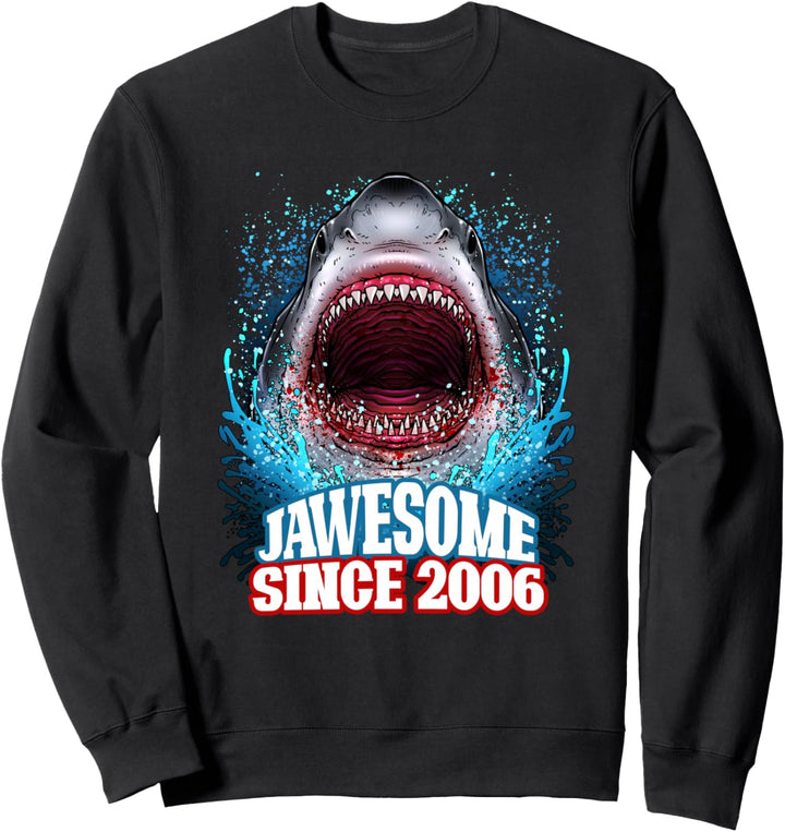 16. Geburtstag Jawesome Since 2006 Shark 16 Years Old Sweatshirt