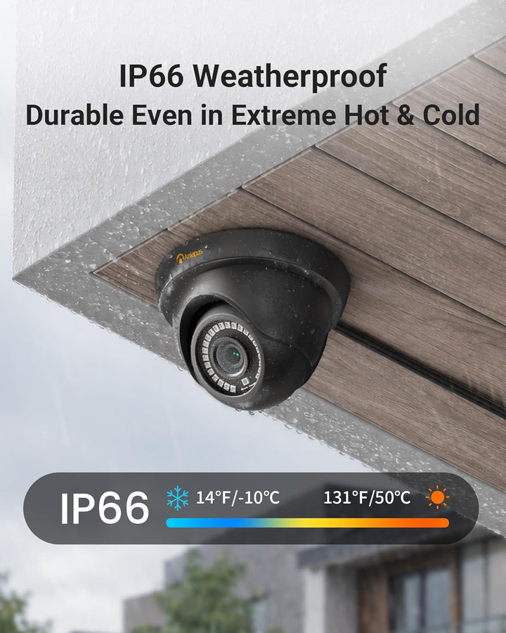 1080P HD Videoüberwachung System 8CH H.265+ 1080P DVR Recorder mit 4X 2MP Aussen Dome Kamera Set ohn