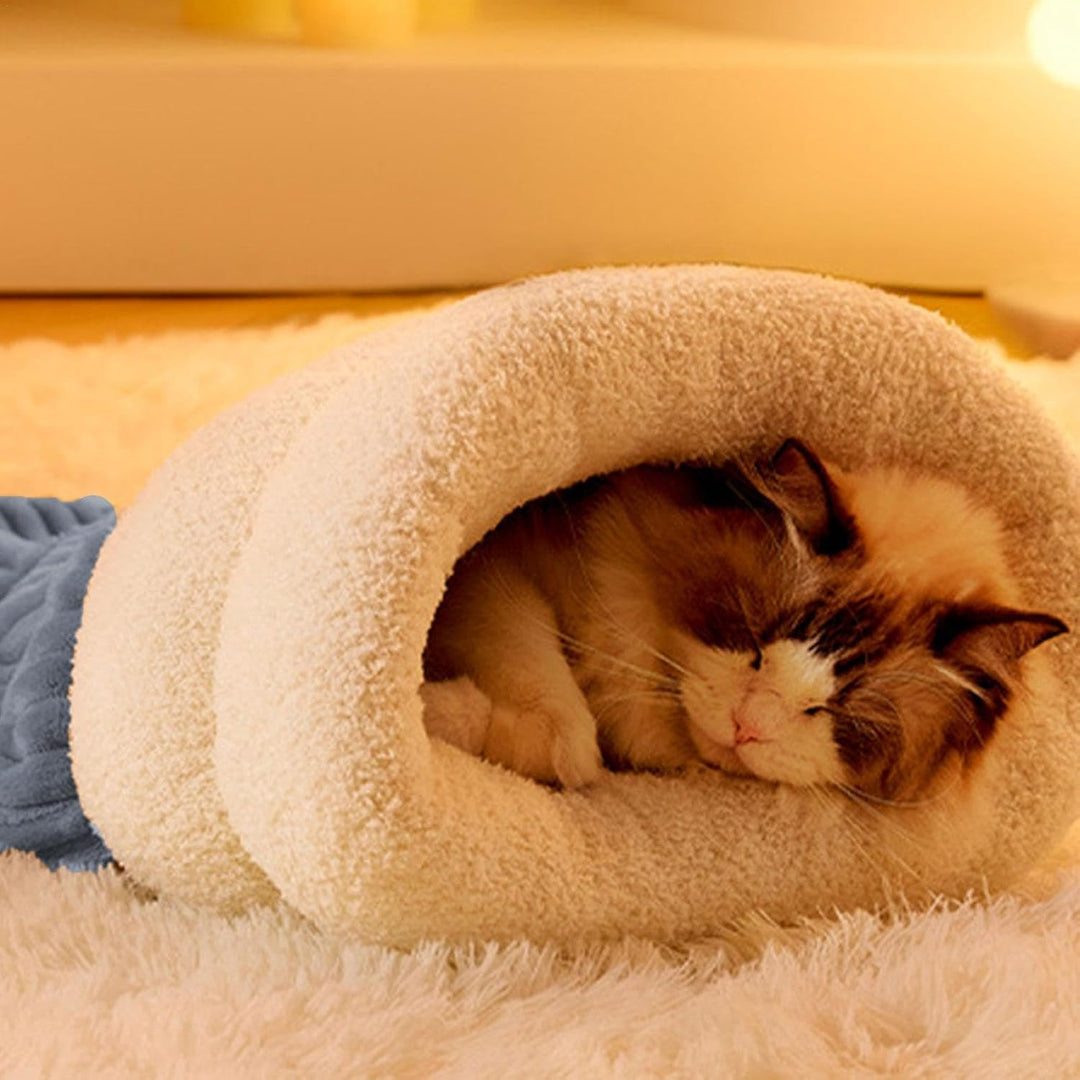 Katzen Winterschlafsack - Katzenschlafsack Für Wohnungskatzen | Weicher Bequemer Katzen Winterschlaf
