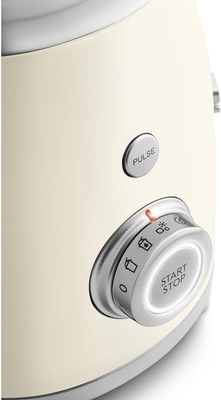 SMEG, BLF03CREU, 1,5 l Standmixer, 4 -Geschwindigkeitsstufen, 4 Automikprogramme, Abnehmbare Doppelk