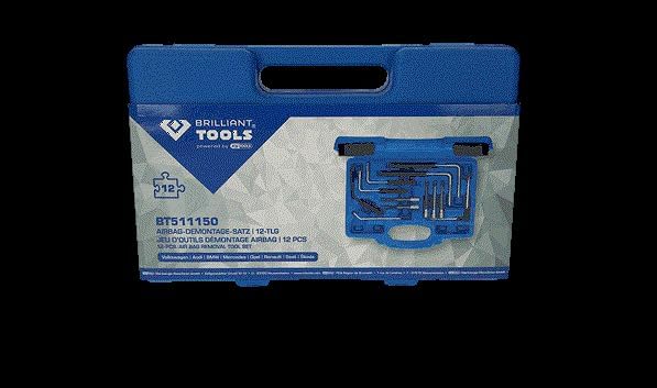 BRILLIANT TOOLS BT511150 Airbag-Demontage-Satz, 12-tlg [Powered by KS TOOLS]