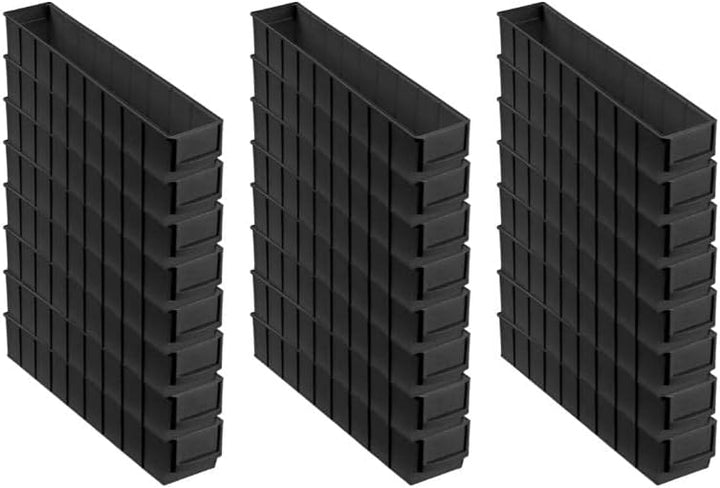 SuperSparSet 24x Leitfähige Industriebox 500 S | HxBxT 8,1x9,1x50cm | 2,8 Liter | ESD, Sichtlagerkas