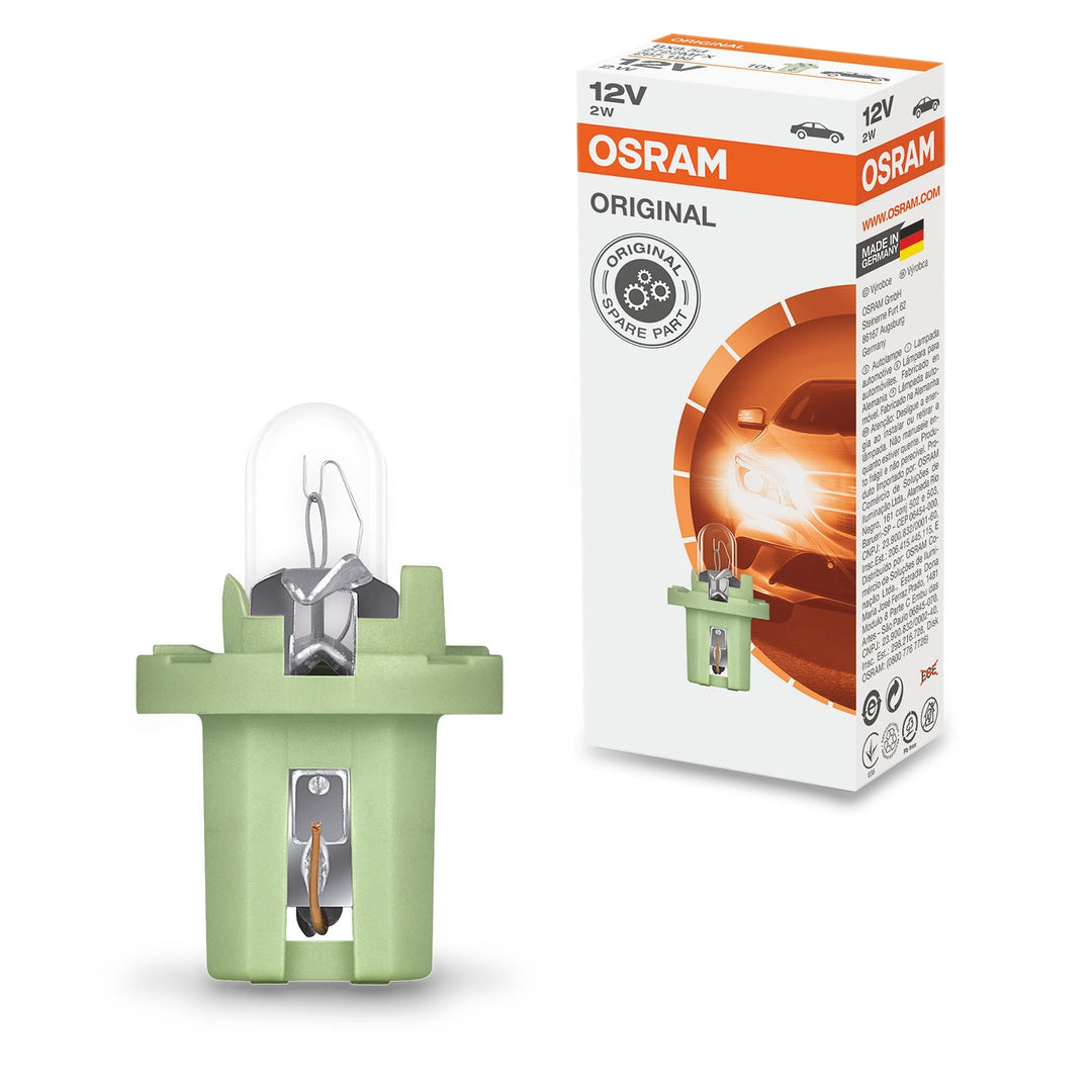 Osram 2722MFX ORIGINAL Leiterplatteneinbau, Sockel BX8.5d, 12V, 2W, 1 Lampe 10 Lamps 2722MFX, 10 Lam