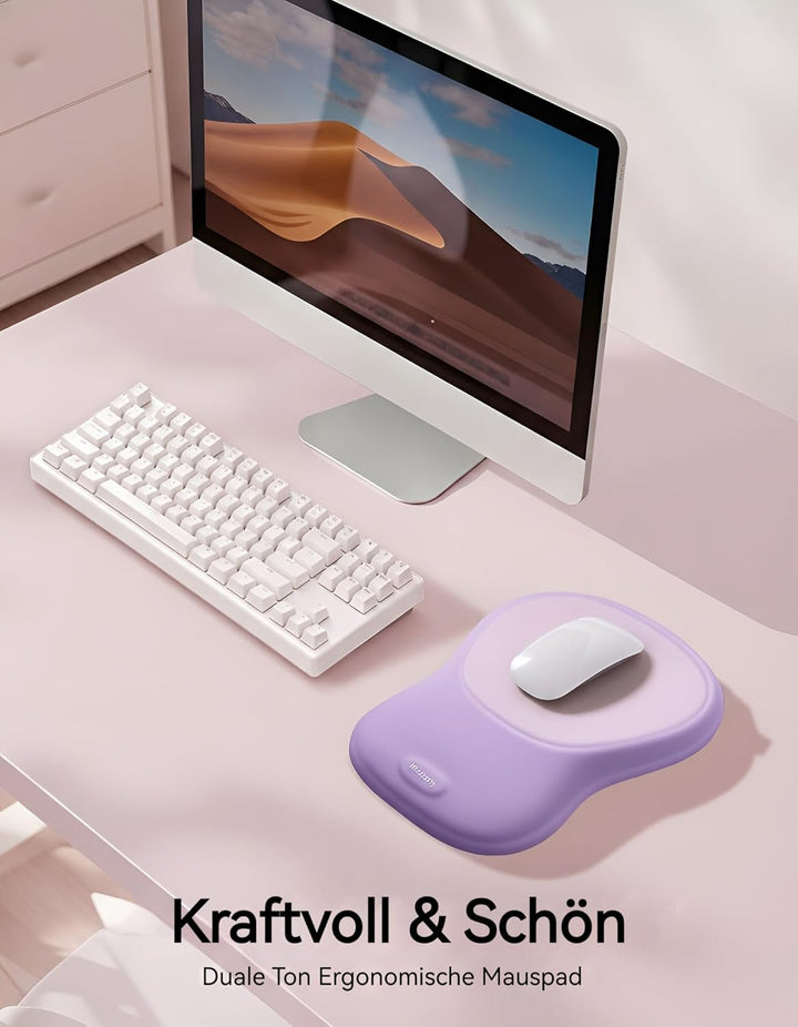 MEATANTY Ergonomisches Mauspad mit Gelkissen Mousepad Handauflage [Schmerzlinderung] [Gesunde Haltun