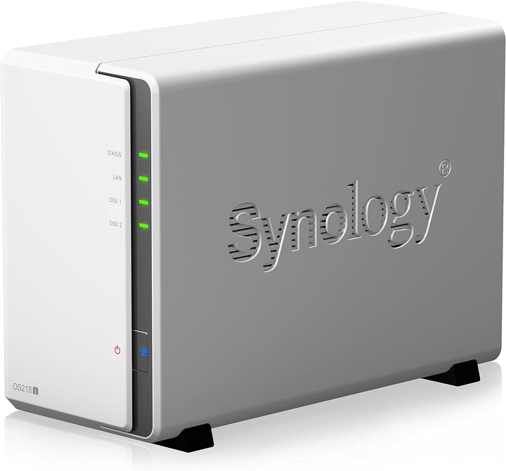 Synology DS218J 8TB 2 Bay NAS Lösung | Eingerichtet mit 2 x 4TB Seagate IrownWolf Fährt Seagate Iron