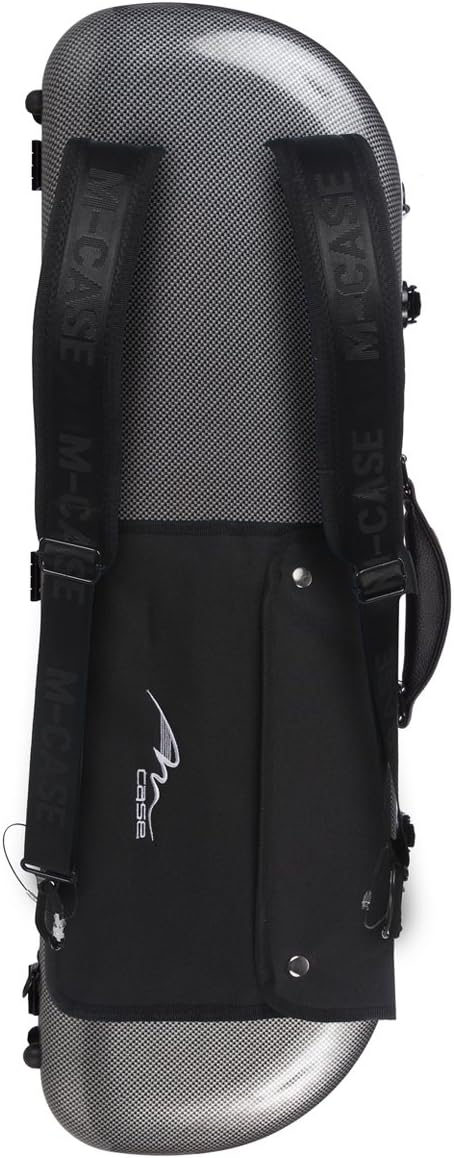 Geigenkoffer Glasfaser Street 4/4 carbon looking M-Case + Notentasche