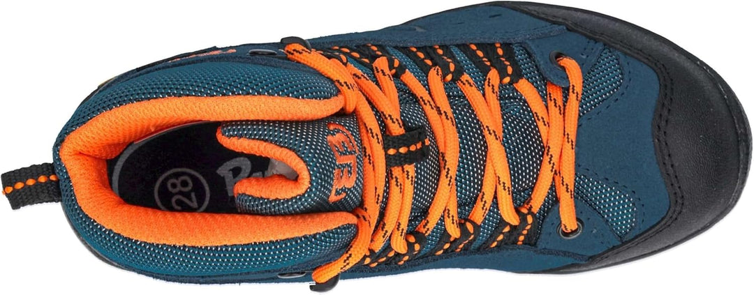 Brütting Unisex Kinder Mount Bona High Kids Trekking- &amp; Wanderstiefel 40 EU Petrol Orange, 40 EU Pet