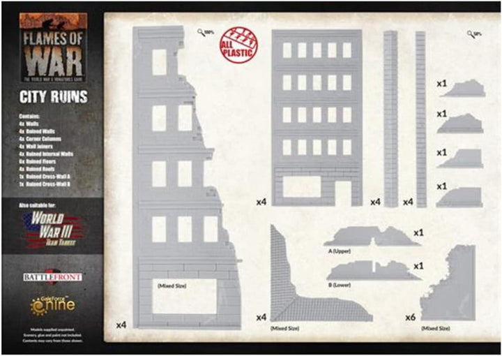 Flames of War FoW City Ruins BB300