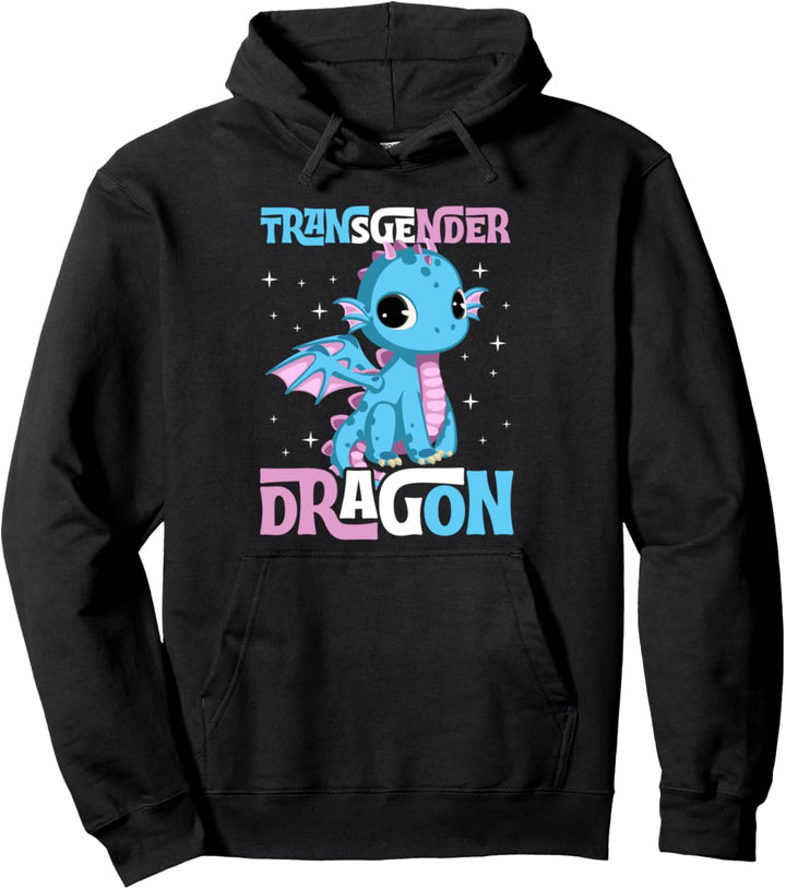 Transgender Drache Majestic Magic, niedlich, Trans Pride, ästhetisch Pullover Hoodie