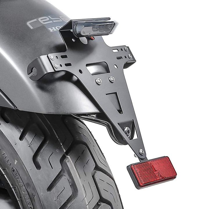 Kennzeichenhalter seitlich Kompatibel für Honda Rebel 1100 2021 schwarz