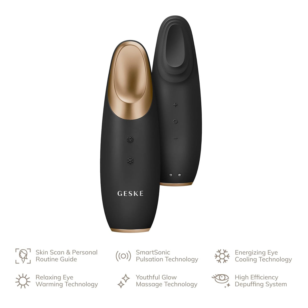 GESKE | Warm & Cool Eye-Energizer 6 in 1 inkl. De-Puffing Eye-Serum | SmartAppGuided All-In-One Auge