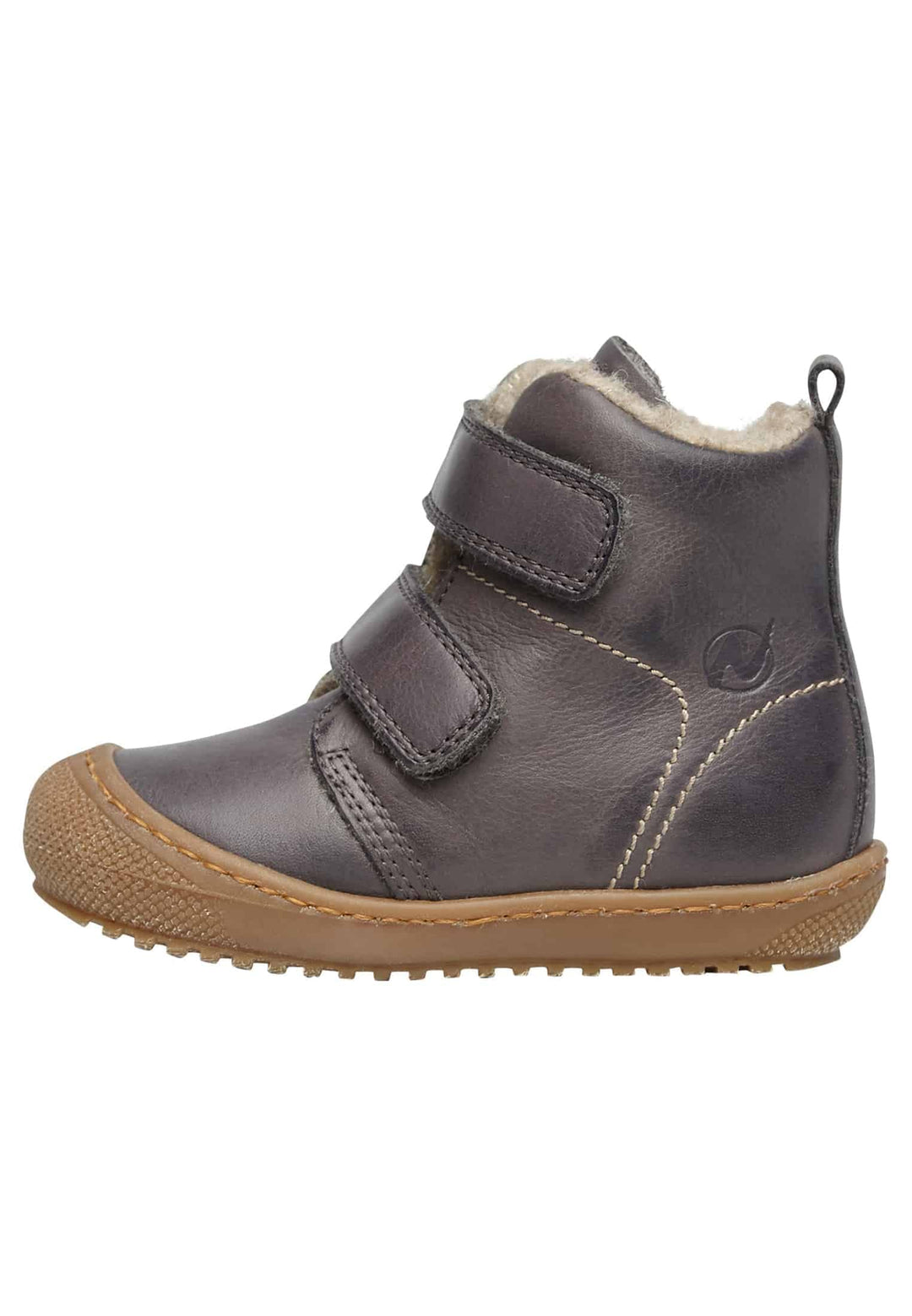 Naturino BUBBLE VL-Stiefeletten aus gefüttertem Nappaleder 23 EU Anthrazit, 23 EU Anthrazit