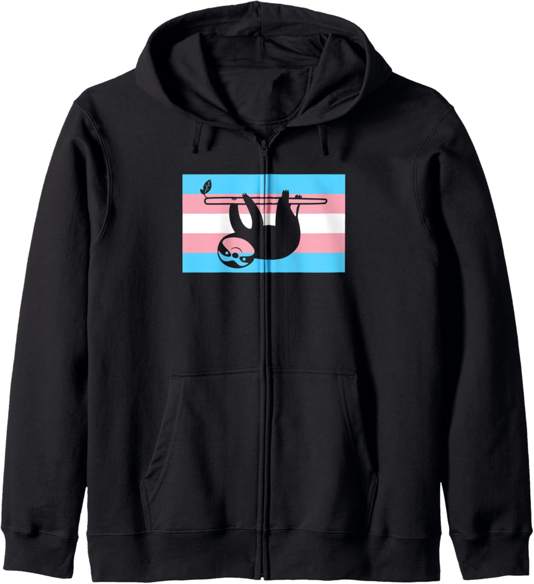Cute Baby Sloth Lover Transgender Pride Flag Stuff Trans Kapuzenjacke