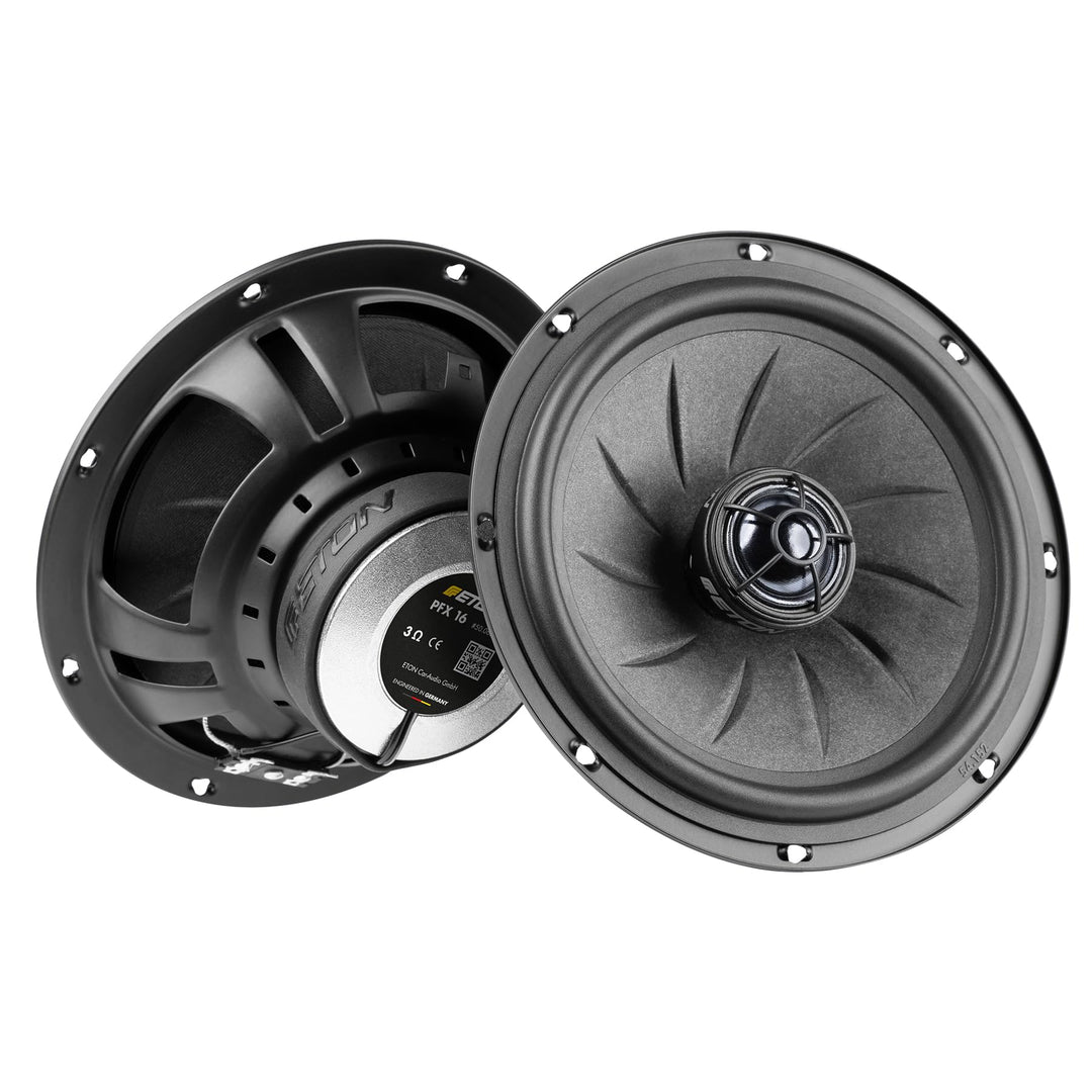 ETON PFX 16 – Klangstarkes 16,5 cm / 6,5“ Koaxial System, Auto Lautsprecher für Front oder Heck, Sou