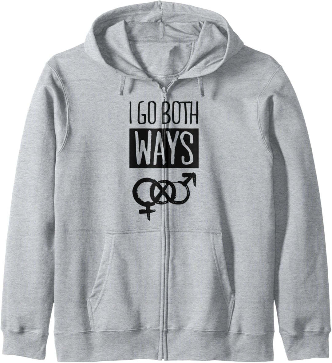 I Go Both Ways Cute Bisexual Pride Quote Stuff Symbol Kapuzenjacke