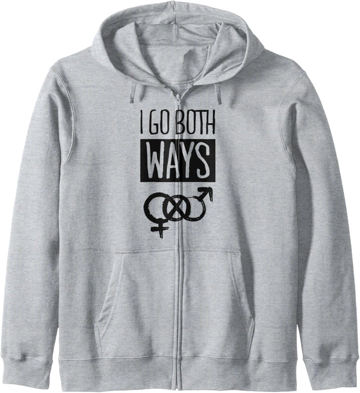 I Go Both Ways Cute Bisexual Pride Quote Stuff Symbol Kapuzenjacke