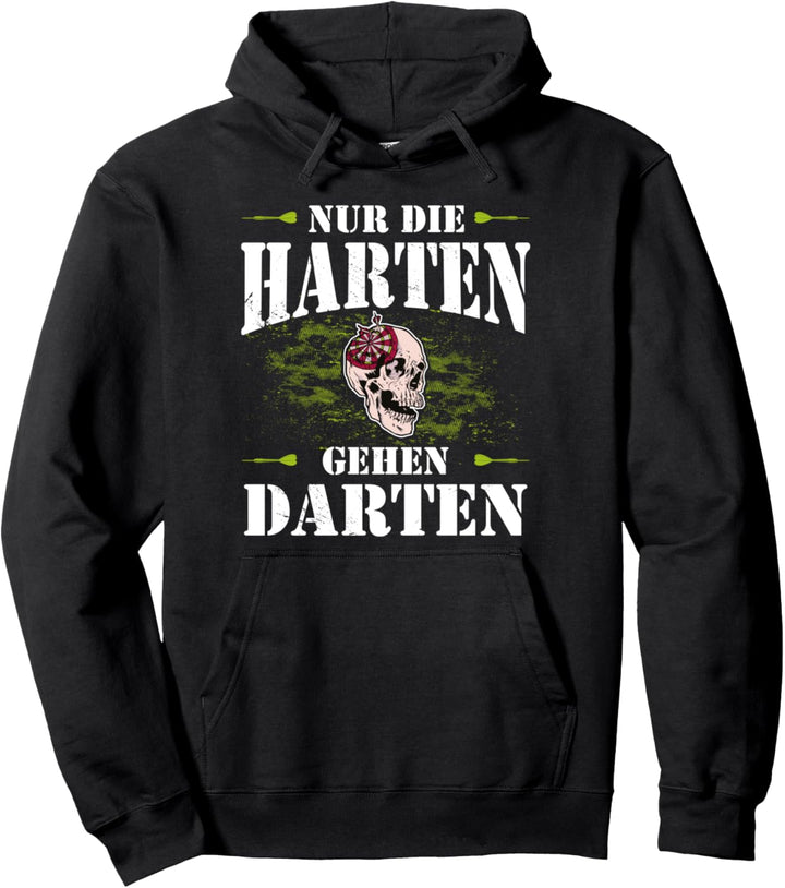 Dart Flights Lustig Totenkopf Darts Dartspieler Pullover Hoodie