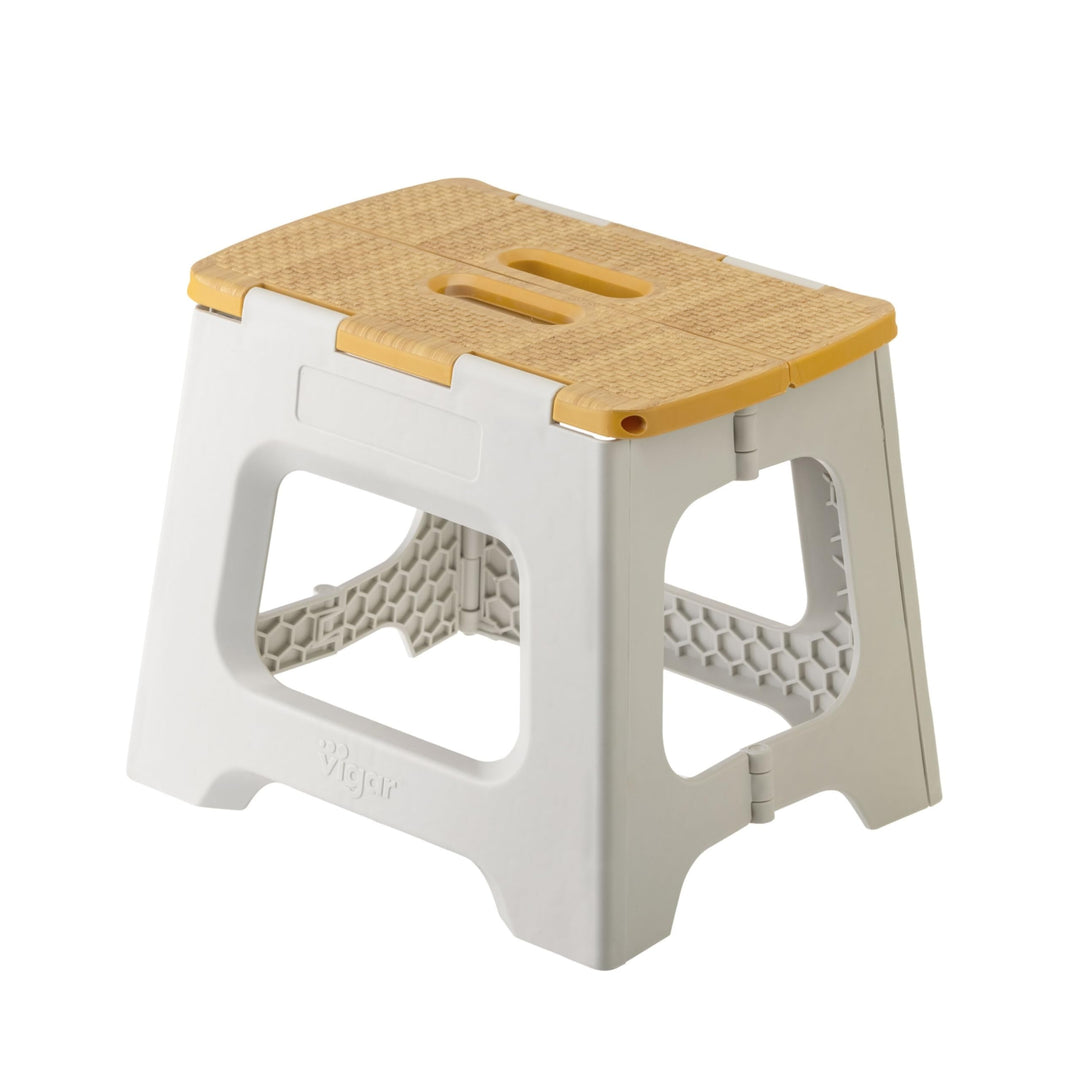 Vigar Kompakte Tritthocker Klappbar für Erwachsene, 27 cm, Klapphocker Faltbar 150 kg rutschfest, Le