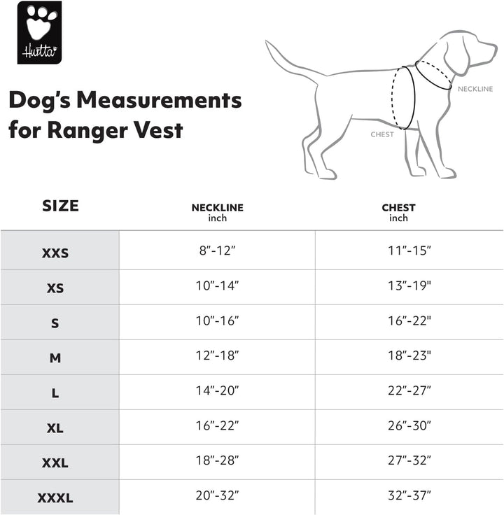 Hurtta Ranger Weste Jagd Sportler Hundeweste Orange XS X-Small Orange, X-Small Orange