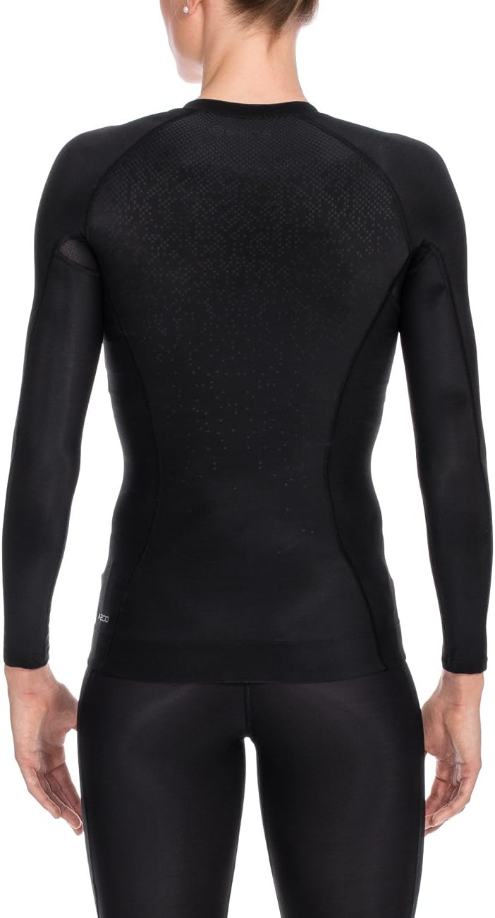 Skins Damen Womens Top Short Sleeved A200, Black, XS, B61033005FXS