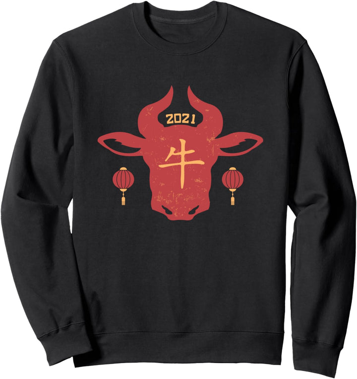 2021 Happy Chinese New Year TShirt, Cool Year of the OX 2021 Sweatshirt