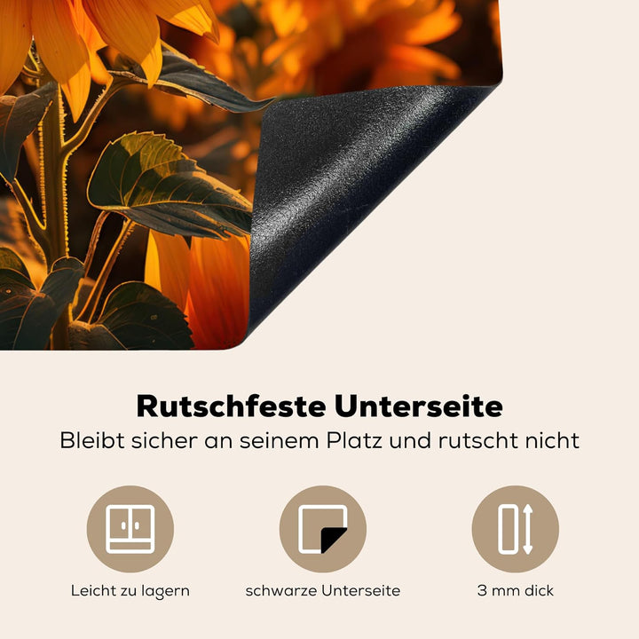 KitchenYeah© Herdabdeckplatte Einteilig Ceranfeld Abdeckplatte Küche Deko Ceranfeldabdeckung Herdabd