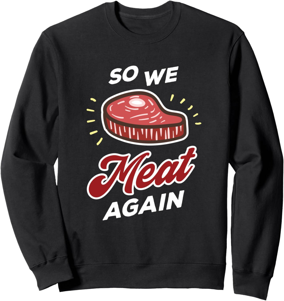 Grillmeister Grill Barbecue BBQ Fleischfresser Retro Steak Sweatshirt