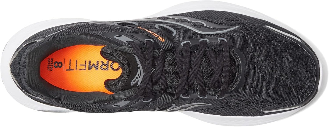 Saucony Herren Guide 16 Sneaker 46 EU Schwarz Weiss, 46 EU Schwarz Weiss