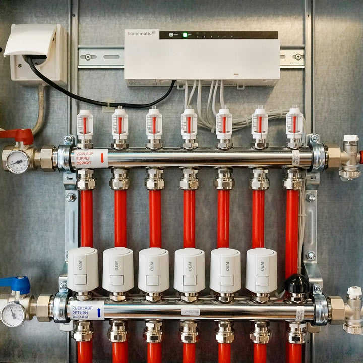 Homematic IP Smart Home Fussbodenheizungscontroller – 10-Fach, 230 V, Digitale Steuerung Fussbodenhe