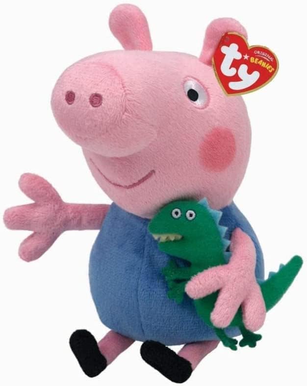 TY Peppa Pig & George Pig 6 Zoll Multipack - Beanie Baby Weiche Plüschtiere - Sammlerstück Kuschelti