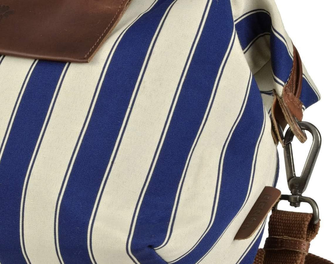 Berba Shopper Damen 2in1 Handtasche Umhängetasche Navy Striped