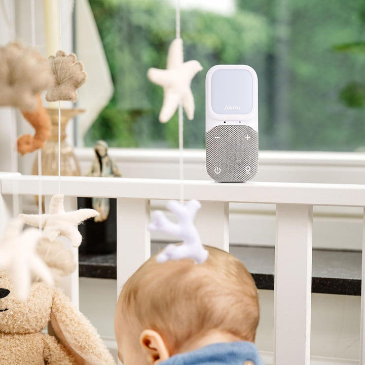 Alecto DBX135 - Modernes Full Eco Audio-Babyphone mit kristallklarer DECT-Klangqualität, Langer Stan