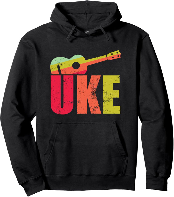 Great Color Abstract Ukulele Music Lover Uke Gift Pullover Hoodie