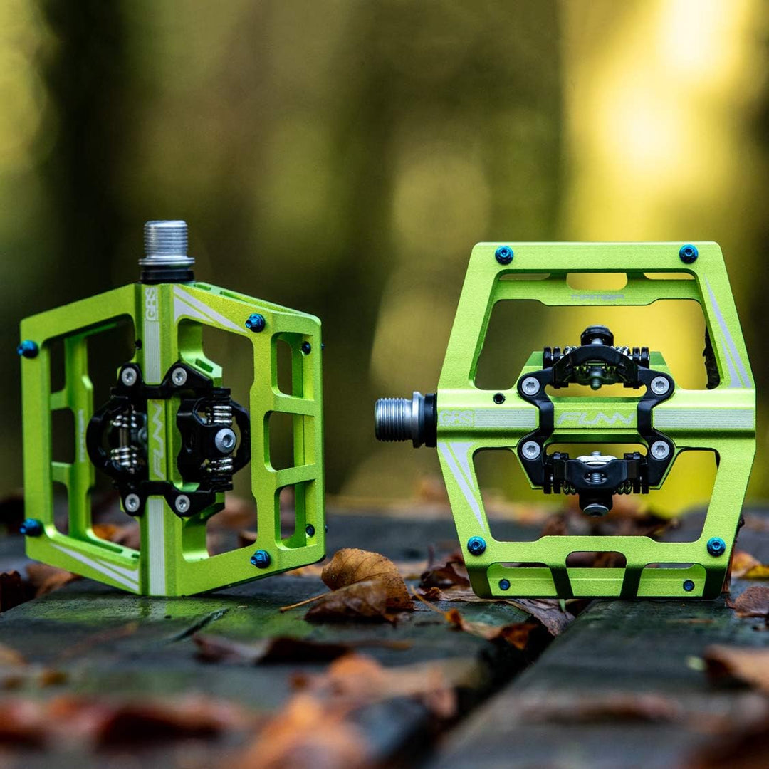 Funn Mamba Mountain Bike Clipless Pedals, Doppelseitige Klickpedale mit breiter Plattform für MTB, K